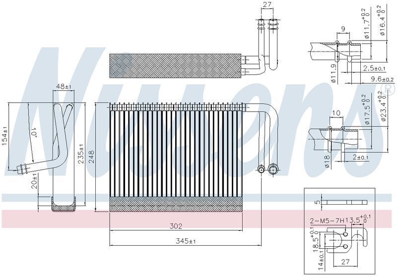 JAYAIR EVAPORATOR COIL BMW 5 SERIES F07 F10 F11 10-17 6 SERIES F06 F12 F13