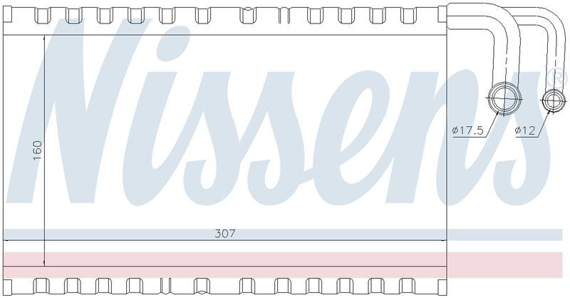 Nissens EVAPORATOR COIL BMW5 SERIESE60 E61 03-10,6 SERIES E63 E64 04-10 EV3642