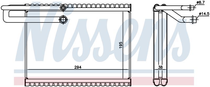 Nissens EVAPORATOR COIL VOLVO TRUCK FM 08-ON EV3665