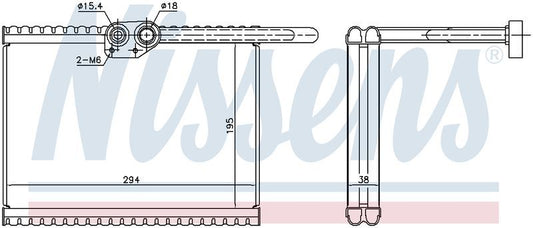 Nissens EVAPORATOR COIL VOLVO TRUCK FH13 540 12-ON, FH16 600 13-ON EV9882