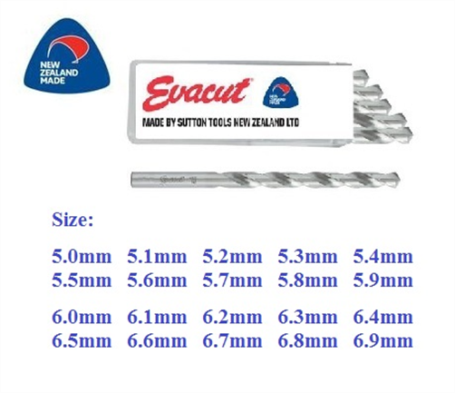 EVACUT 8.00 HSS JOBBER TWIST DRILL