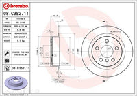 D/ROTOR RR BMW MINI 280*10*8.4 SOL 5STUD 67id 50.5 - 08.C352.11