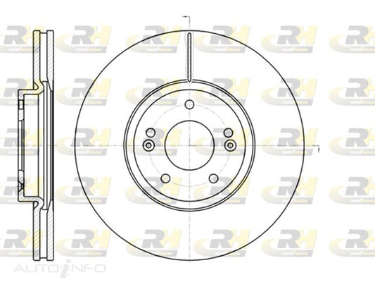 DISC ROTOR FRONT HYUNDAI SANTA FE KIA SORENTO 321*28*26.4 - DR9659V-RH