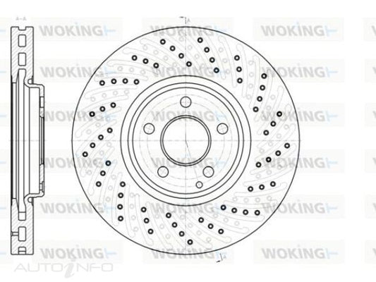 WOKING DISC ROTOR FRONT MERCEDES 330*32*29 - D61123.10