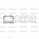WOKING FRONT DISC PAD SET MERCEDES 117.8*71.5*17.2 - P6693.00