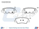 DISC BRAKE PAD CPLUS RR HYU KIA >12 SSA TIVOLI 15> DB2076CP