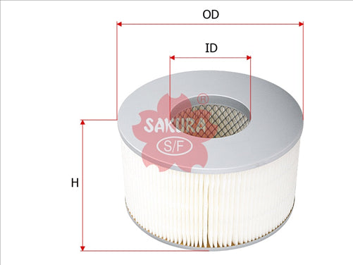 Sakura AIR FILTER FITS A299 WA299 FA3092 A A-1006 FA-1006