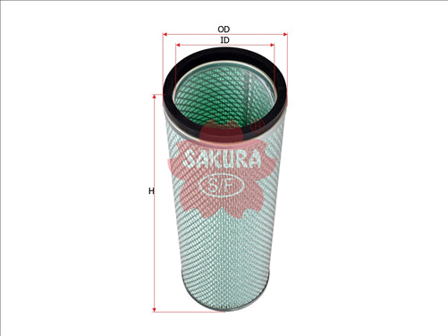Sakura AIR FILTER FITS WA973 FA3493 A-1038 FA-1038