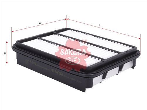 Sakura AIR FILTER FITS A1318 WA897 FA3013 A-1046 FA-1046
