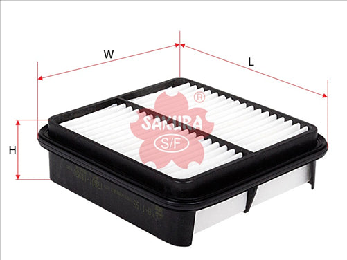 Sakura AIR FILTER FITS A1267 WA924 FA3233 A-1165 FA-1165