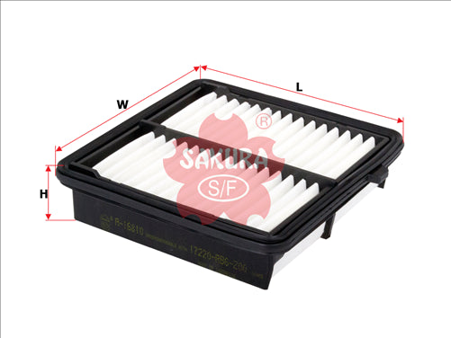Sakura AIR FILTER FITS A1626 WA5177 17220-RB6-Z00 FA-16810