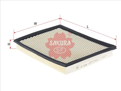 Sakura AIR FILTER FITS A491 WA491 FA3175 A-1908 FA-1908