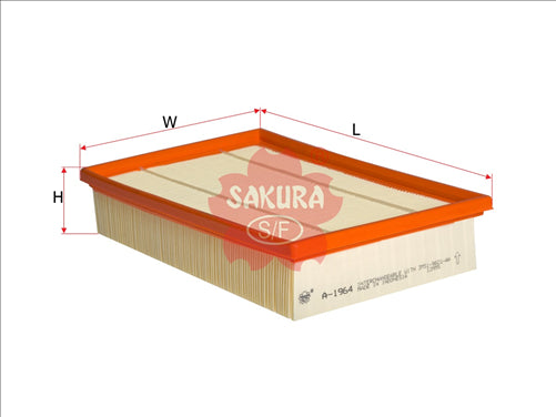 Sakura AIR FILTER FITS A1554 WA5026 A-1964 FA-1964