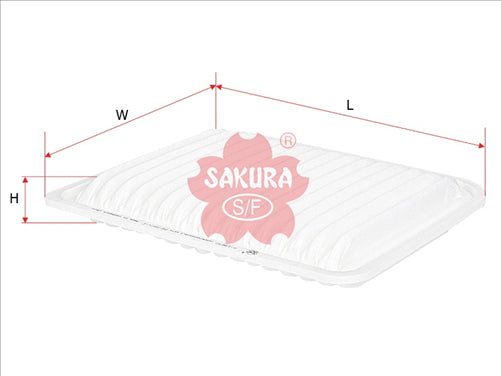 Sakura AIR FILTER FITS A1582 WA5137 A-19690 FA-19690