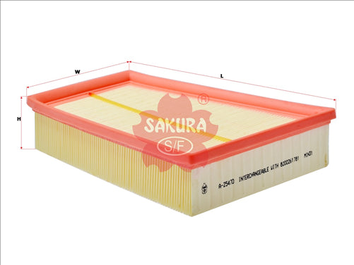 Sakura AIR FILTER FITS WA5116 A1702 C2538 8200261781 FA-25470