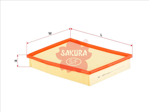 Sakura AIR FILTER FITS A1755 WA5122 A-2625 FA-2625