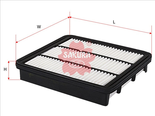 Sakura AIR FILTER FITS A1483 WA1117 FA3434 A-2821 FA-2821