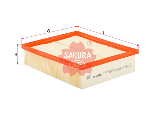 Sakura AIR FILTER FITS A1542 WA5025 A-2840 FA-2840