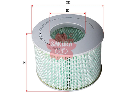 Sakura AIR FILTER FITS A340 WA340 WA328 FA3038 A-33261 FA-33261