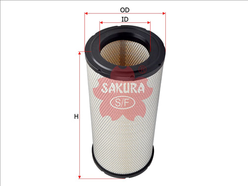 Sakura AIR FILTER FITS RS3539 P534816 AF25247 85114076 FA-53380