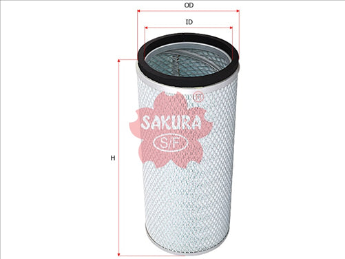 Sakura AIR FILTER FITS HDA5444 WA1107 FA3475 A-7607 FA-7607