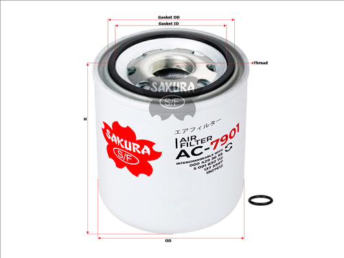 Sakura AIR FILTER FITS P781466 AC-7901 FAC-79020 FAC-7901
