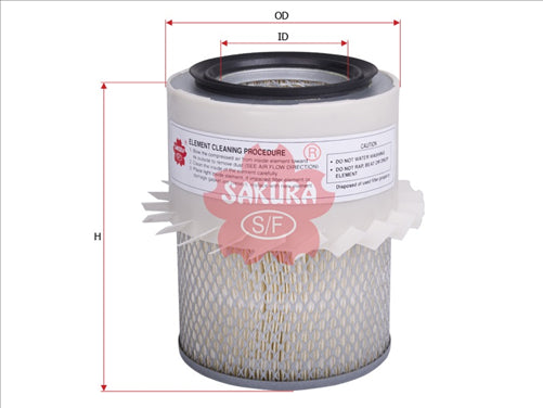 Sakura AIR FILTER  HDA5240  AS-1201 FAS-1201