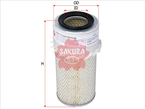 Sakura AIR FILTER FITS P500123 AS-1825 FAS-1825