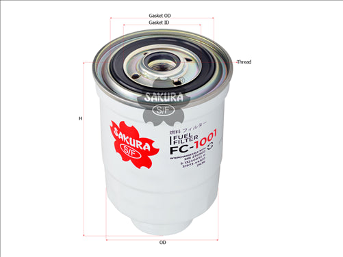 Sakura FUEL FILTER Z636 Z304 FC-1001