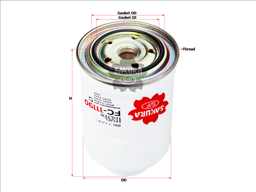 Sakura FUEL FILTER FITS Z699 WCF104 FC-11190