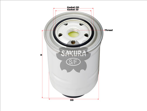 Sakura FUEL FILTER TOYOTA 23390-36760 H509WK FC-11200