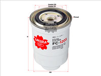 Sakura FUEL FILTER FITS Z262 WZ262 WZ262NM 0986AF6007 FC-1203