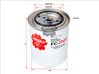 Sakura FUEL FILTER FITS P505952 SHORT VERSION OF FC-1105 FC-1707