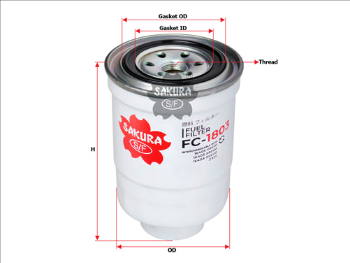 Sakura FUEL FILTER  Z332  FC-1803