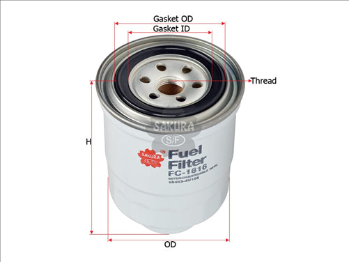 Sakura FUEL FILTER 16403-EB75B FC-1816