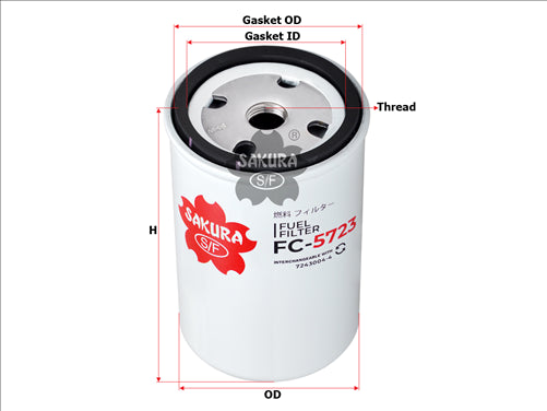 Sakura FUEL FILTER 3825133-6 FC-5723