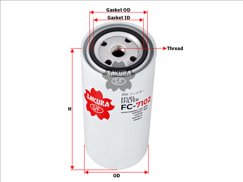 Sakura FUEL FILTER FITS 420799-9 FC-7102