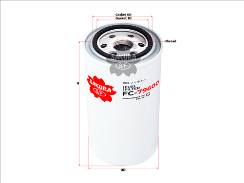 Sakura FUEL FILTER FF5011 BF915 700-92 FC-79600