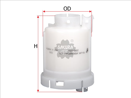 Sakura FUEL FILTER INTANK FITS Z646 WCF22 FS-1155 FS-1149