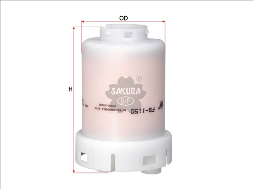 Sakura FUEL FILTER INTANK FITS Z659 WCF20 FF2266 0986AF9672 FS-1150