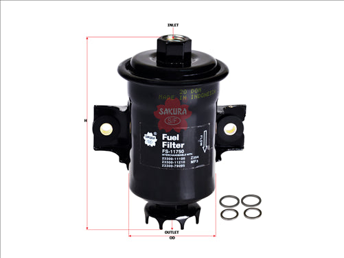 Sakura FUEL FILTER EFI FITS Z478 WZ478 WZ354 FS-11750