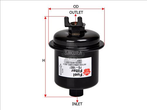 Sakura FUEL FILTER FITS Z463 WZ463 FF2198 0450905916 FS-1607