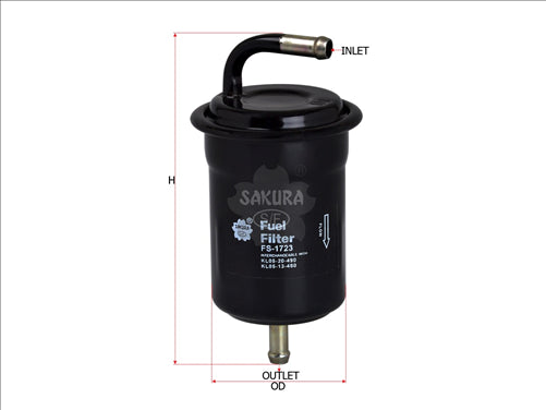 Sakura FUEL FILTER FITS Z572 WZ572 FF2247 WZ385 FS-1723
