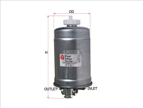 Sakura FUEL FILTER FITS Z580 WZ580 FS-3104