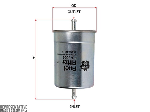 Sakura FUEL FILTER FITS Z168 WZ168 FF2027 FS-8002