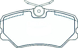 FRONT DISC BRAKE PADS - CITROEN PEUGEOT RENAULT PEUGEOT 405 89-95 (DB1258)