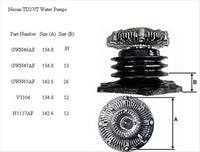 GMB PREMIUM WATER PUMP NISSAN TERRANO TD23 TD27 TD27T QD32