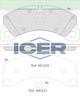 ICER FRONT BRAKE PADS PORSCHE PANAMERA MACAN - 182206-208