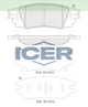 ICER DISC PADS REAR LEXUS RX350 RX450 16> - 182262