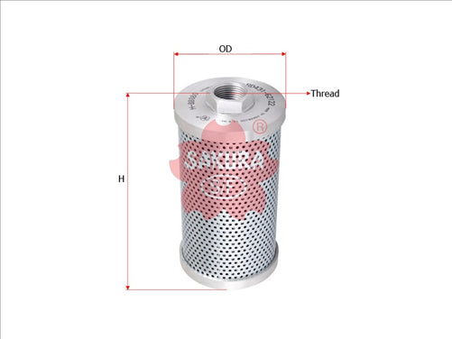 Sakura HYDRAULIC OIL FILTER FITS RD431-62120 H-88080